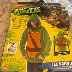 Nickelodeon TMNT Leonardo Kids Costume Hoodie - Green and Brown medium 5–7